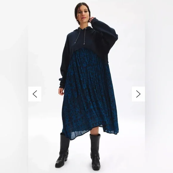 Remade Gaize Hoodie Maci Dress by Urban Outfitters Urban Renewal